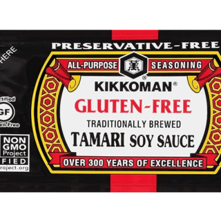 Kikkoman 0.2 fl oz de paquetes de salsa de soja Tamari sin conservantes sin gluten 2 Unidades